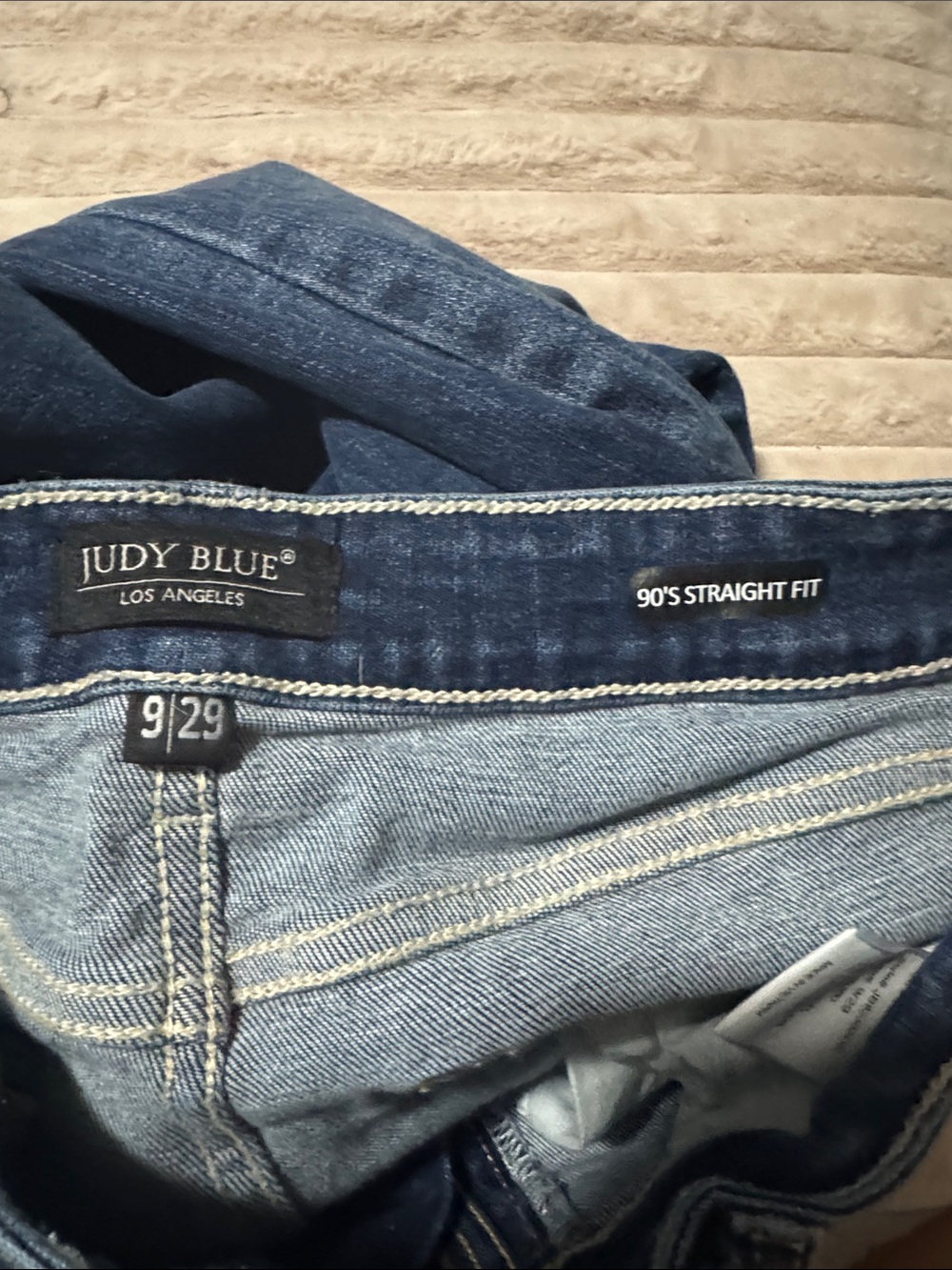 Judy Blue Women's Straight Leg Jeans - Dark Blue Denim